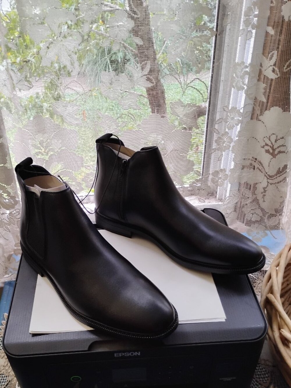 J Ferrar Mens Vegan Leather Ankle Boots Sz. 12m - Picture 2 of 6
